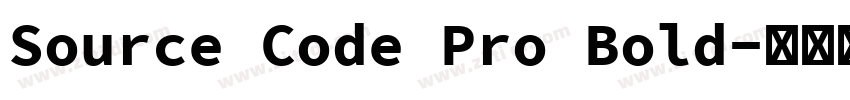 Source Code Pro Bold字体转换